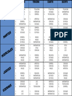 Horario 2023