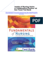 Fundamentals of Nursing Active Learning For Collaborative Practice 1st Edition Yoost Test Bank Download