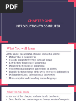 Chapter 1 - Introduction to Computer