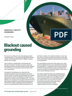August 2023 - Blackout Caused Grounding