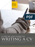 Step by Step Guide To Writing A CV