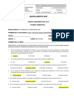 Examen Derecho I Bachillerato Informatica Admitiva Semestral