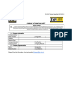 PINEDA MARY KATE Company Information Sheet