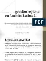 La Integración Regional en América Latina 2