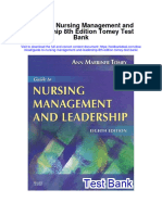 Guide To Nursing Management and Leadership 8th Edition Tomey Test Bank Download
