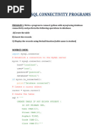 Class 12 MySQL Practical Record | PDF | Table (Database) | Computer ...