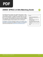 An930 Efr32 Matching Guide