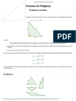 Problemas Resueltos Del Teorema de Pitágorasa