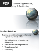 Market Segmentation, Targeting & Positioning