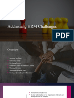 Addressing HRM Challenges