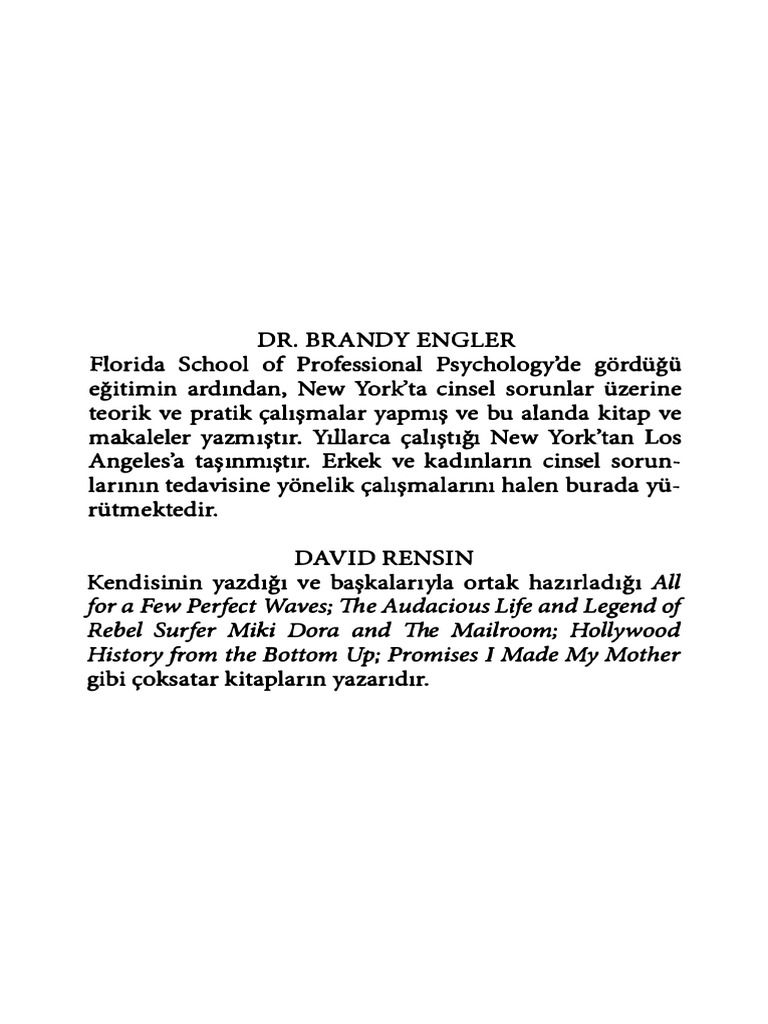 Brandy Engler David Rensin Divanımdaki Erkekler Ayrıntı Yayınları 1