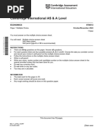 Cambridge International AS & A Level: Economics 9708/13