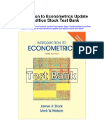 Introduction To Econometrics Update 3rd Edition Stock Test Bank Download