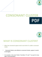 Consonant Cluster