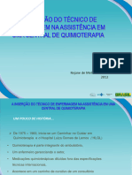 A Inserção Do Técnico de Enfermagem Na Assistência em Uma Central de Quimioterapia