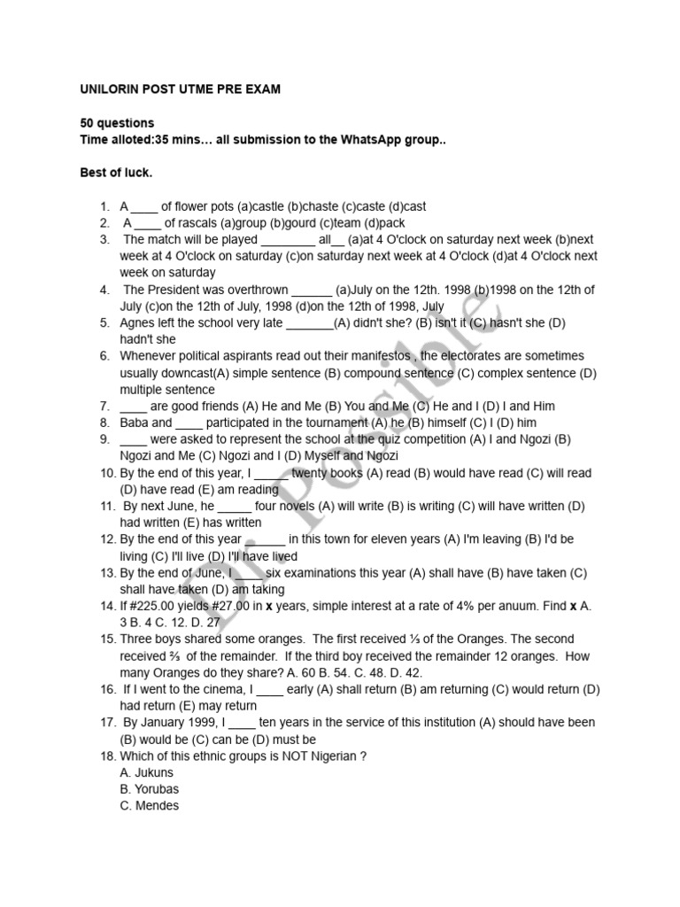 unilorin-pre-exam-test-pdf-area-syntax