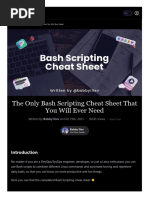 The Only Bash Scripting Cheat Sheet That You Will Ever Need