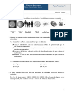 Ficha Formativa - 1-Massa e Tamanho Dos Átomos - Múltipla