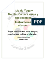 Guía para Instructores en Yoga para Niñños y Adolescentes Módulo 1 Por Autor Desconocido