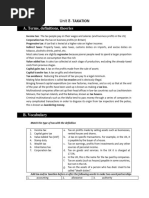 Unit 8 - TAXATION - To Sts