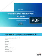 Bases Bíblias e Wesleyanas Da Adoração - Aula 1