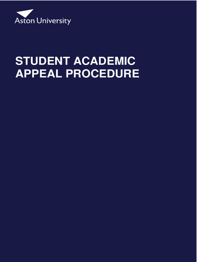 Academic Appeal Procedure Guide | PDF | Appeal | Postgraduate Education