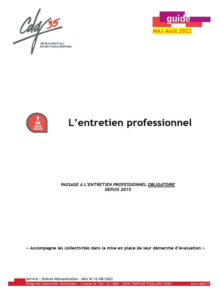 Guide de l'entretien professionnel 2022 | PDF | Business | France