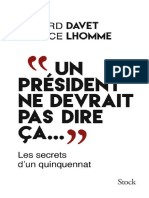 Un president ne devrait pas dire ça- Gerard Davet