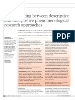 Matua Et Al 2014 - Differentiating Between Descriptive and Interpretive Phenomenological Research Approaches