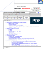 Fiche Matière TRACTION ELECTRIQUE