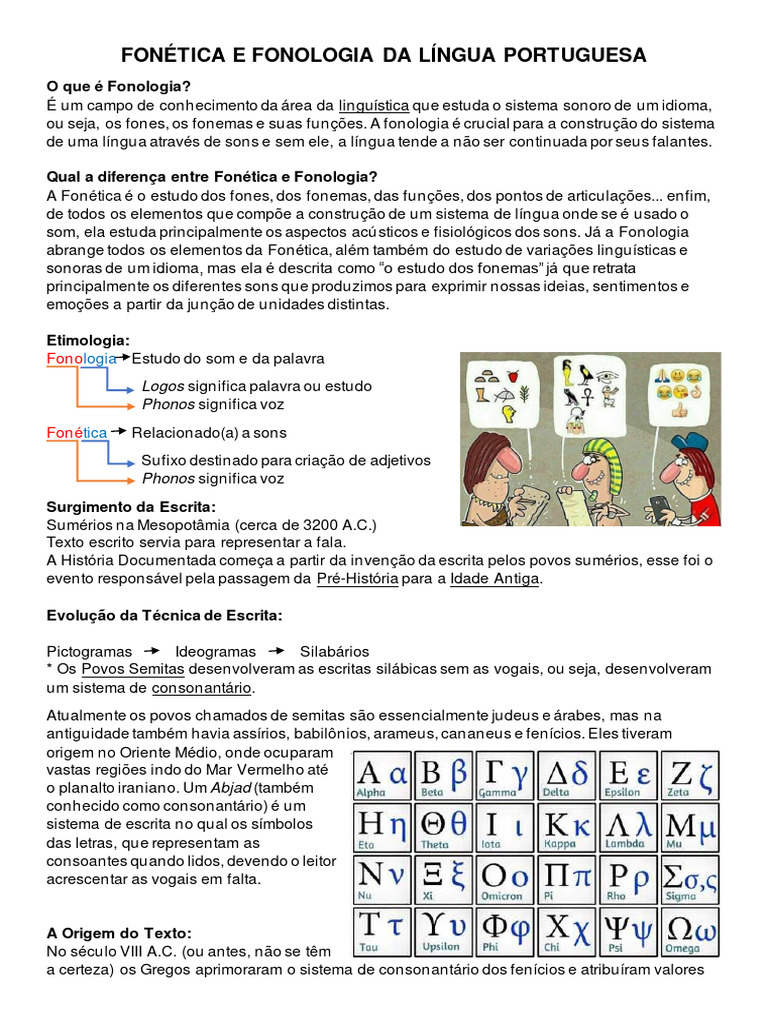Fonética e Fonologia Da Língua Portuguesa | PDF | Fonema | Fonética