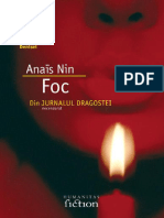 Anais Nin - Foc. Din Jurnalul Dragostei - Necenzurat 3 1934-1937 (Literatură (Jurnal) PDF