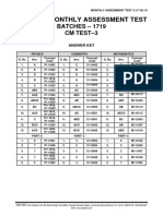 Answer Keys Cm-1719 M-Test-3 Class-Xi 1