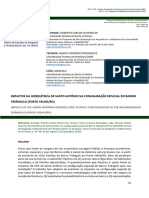 Impactos Da Hidrelétrica de Santo Antônio Na Configuração Espacial Do Bairro Triângulo (Porto Velho/ro)