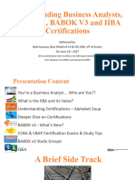 June 2017 Presentation IIBA and Certification v3