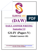 GS-IV (Paper-V) : (Model Answer-10)