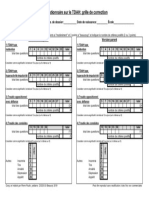 TDAH Grille de Correction 2019