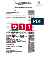 Telefonos de Emergencia Actualizados 2021-2024