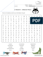 Iditarod Race Word Search Activity