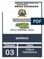 Semana 3 - Quimica - Tabla Periódica