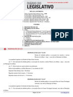 Proposições de Lei: Sexta-Feira, 22 de Setembro de 2023