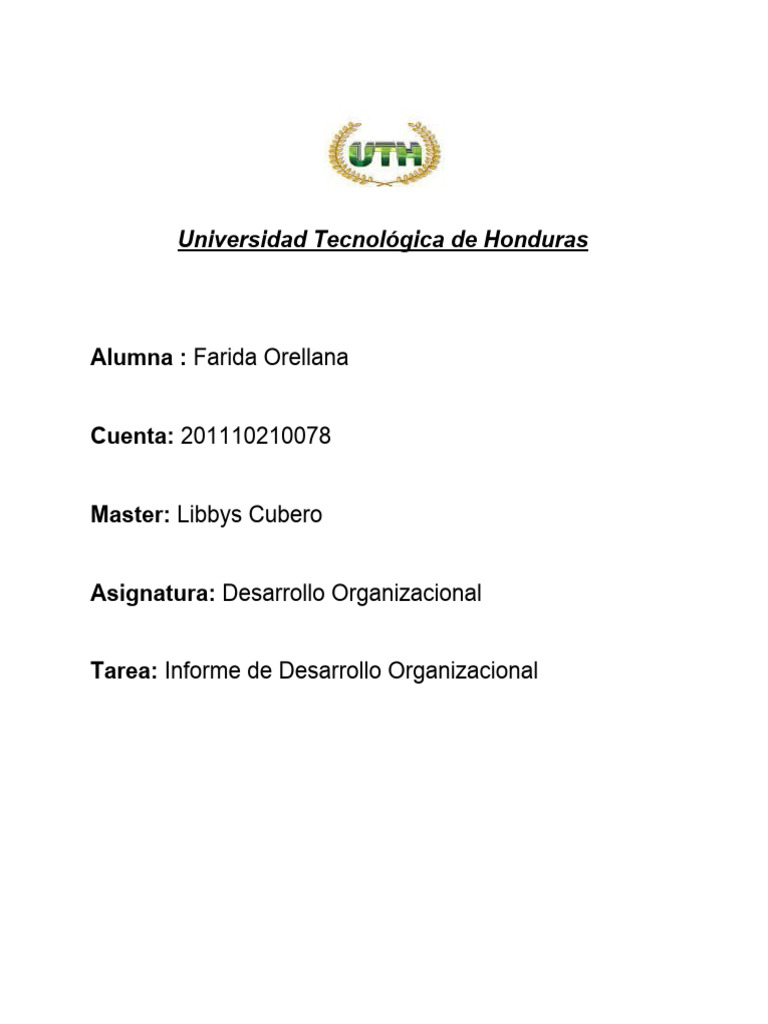 Importancia del Desarrollo Organizacional | PDF | Crecimiento personal ...