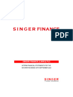 Financial Statement Singer