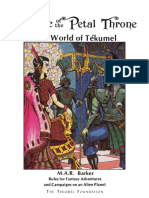 Empire of The Petal Throne The World of Tékumel (1987 Different Worlds Reprint of The 1975 Original)