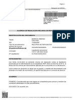 Acuerdo de Resolución Recurso de Reposición Identificación Del Documento