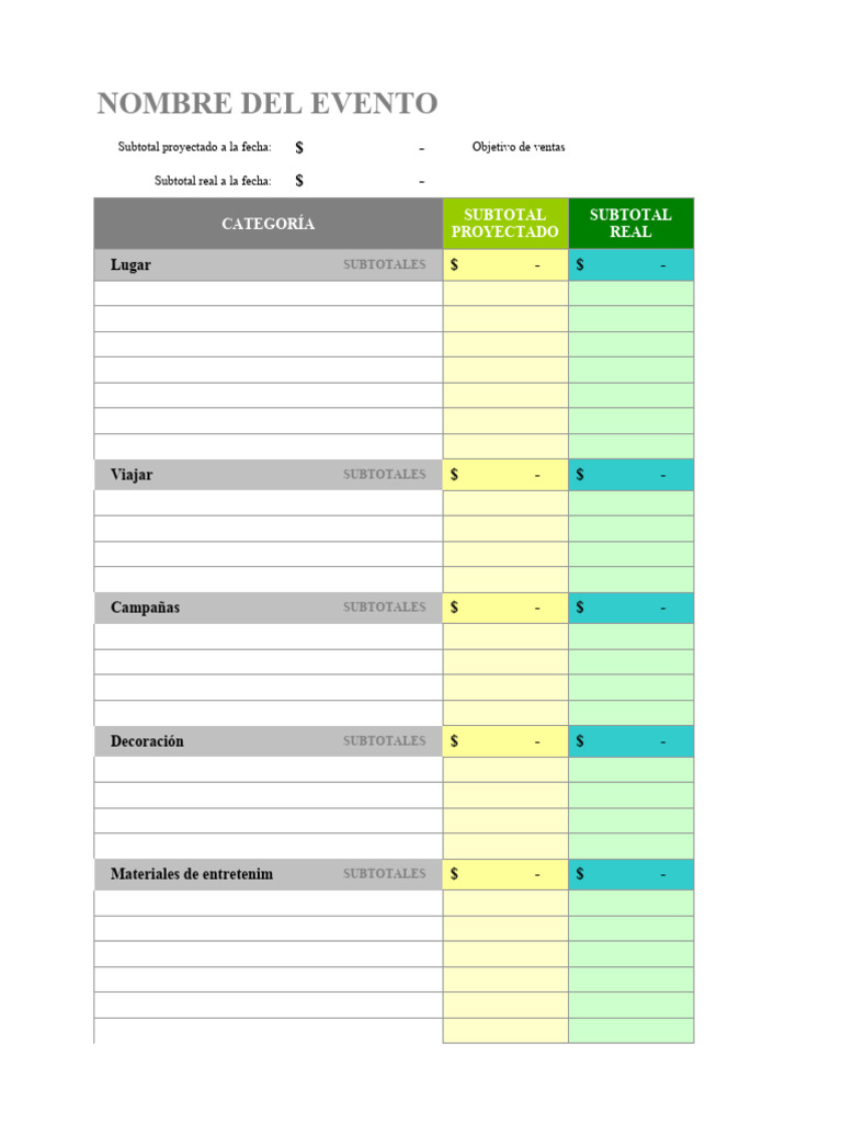 Logística de Eventos - Propuestas | PDF