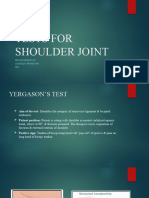 Shoulder Tests