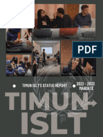 TIMUN ISLT's Status Report MANDATE 2022-2023