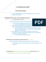 Den Debatterende Artikel Dispositionsskabelon