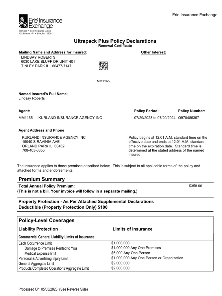 Ultrapack Plus Insurance Policy Details | PDF | Insurance | Deductible